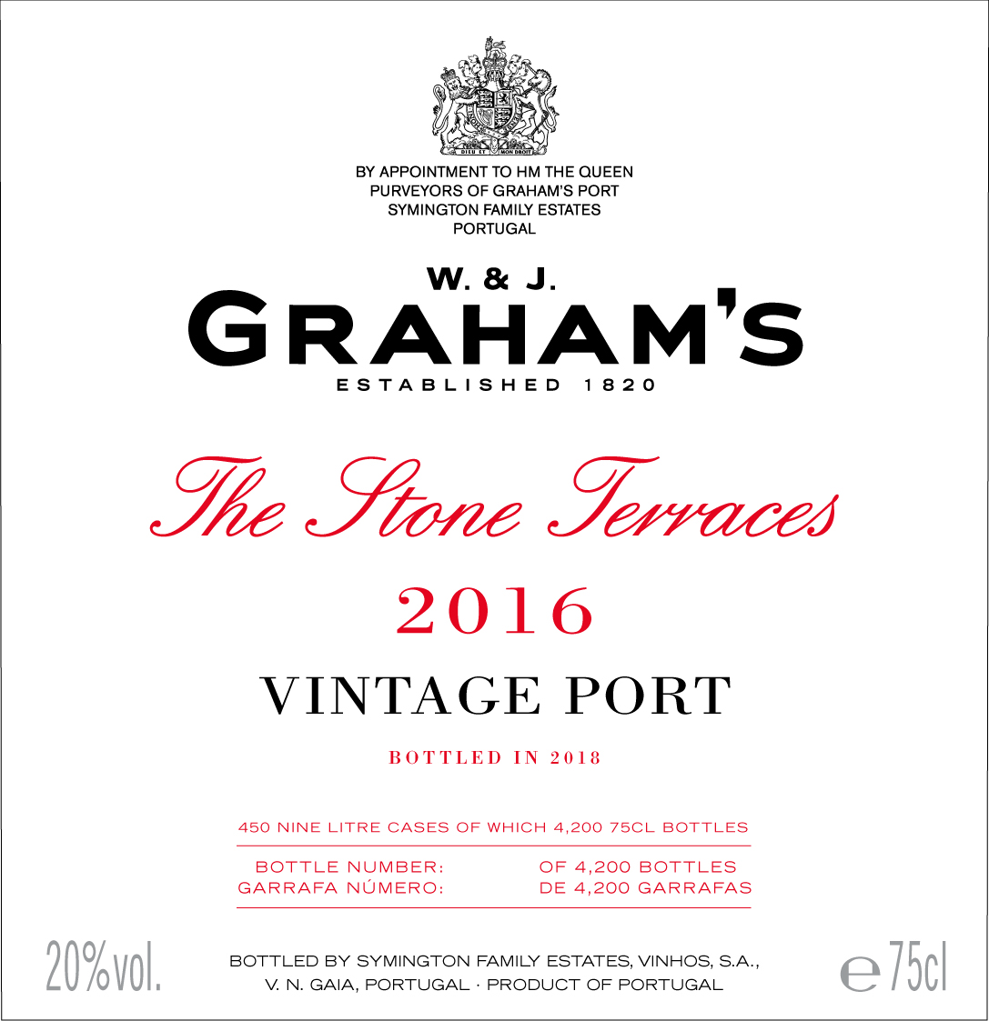 Graham's The Stone Terraces label