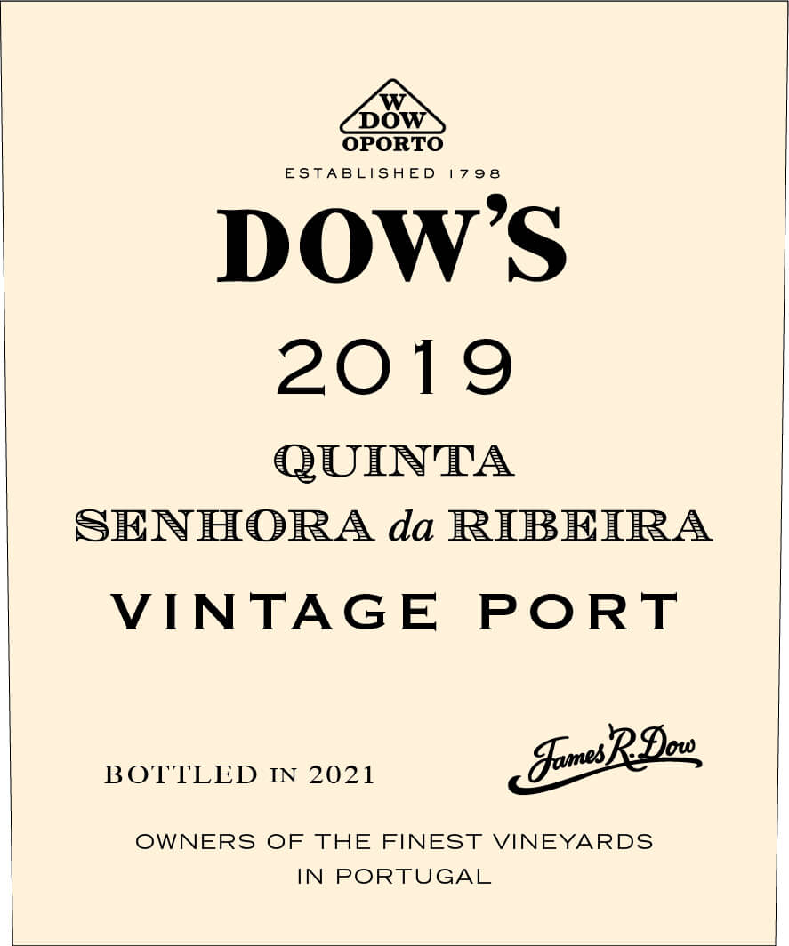 Dow's Quinta da Senhora da Ribeira label